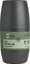 Derma Eco Man - Deo Roller - 50 ML - Hypoallergeen - Langdurige bescherming - Anti-transparant deodorant