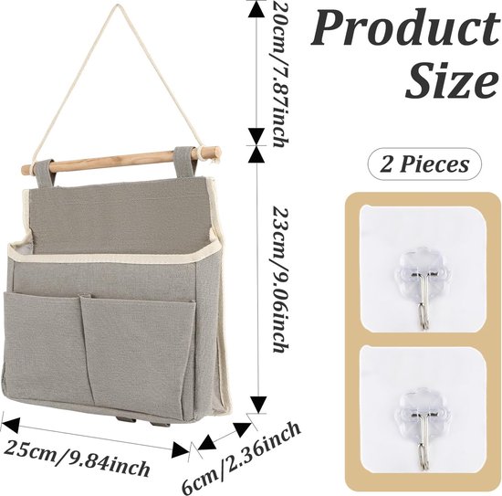 NBEADS 20 Slots Houten Haarband Display, 1,3 cm Slot Houten Haarband Display Stand Multi-Grid Opslag Organizer Houder met Verstelbare Verdelers voor Haar Accessoire