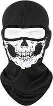 Jumada's - Ski- en Skull-muts met schedelprint - voor een stoere look op de piste - Masker motor - Bivakmuts - Carnaval - Halloween - Skieen