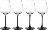 VILLEROY & BOCH - Manufacture Rock - Rode wijnglas 470ml - 4 stuks - Kristal