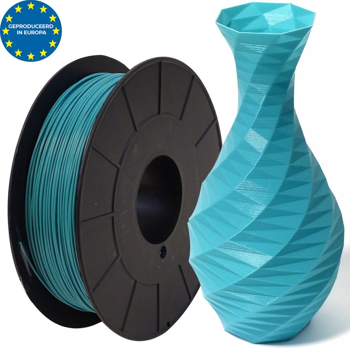 Turquoise blauw - PLA filament - 1kg - 1.75mm - 3D printer filament