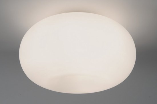 Lumidora Plafondlamp 70596 - Plafonniere - TULBAND - 3 Lichts - E27 - Wit - Glas - ⌀ 45 cm