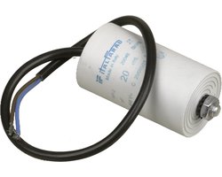 UNIVERSEEL - CONDENSATOR ELECTROL.MET DRAAD 20 µF 450 V -
