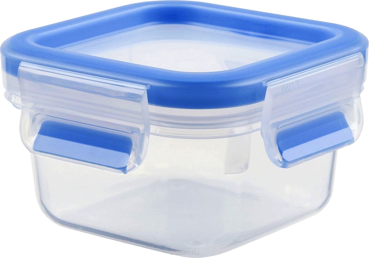 CLIP & CLOSE vershouddoos. vierkant 0.25 L