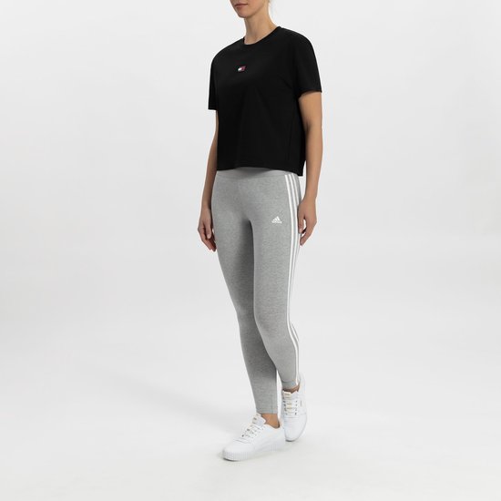adidas Sportswear LOUNGEWEAR Essentials Legging met 3-Stripes - Dames - Grijs- XS van Adidas — afbeelding 3