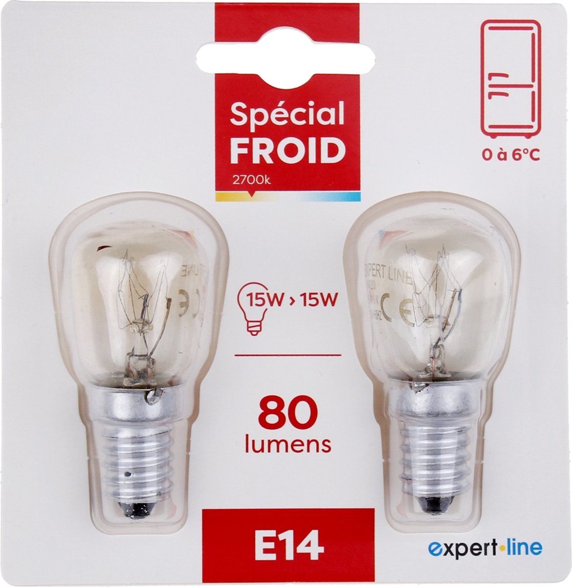 COGEX - FRIGOLAMP - 15W - E14 - SET 2ST. - 646280