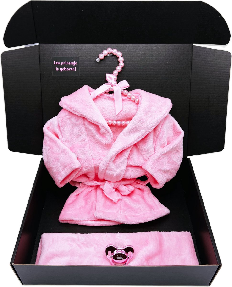 Goedkoopste Kraamcadeau meisje - babybadjas - speen - babyshower - rechtstreeks versturen ook mogelijk