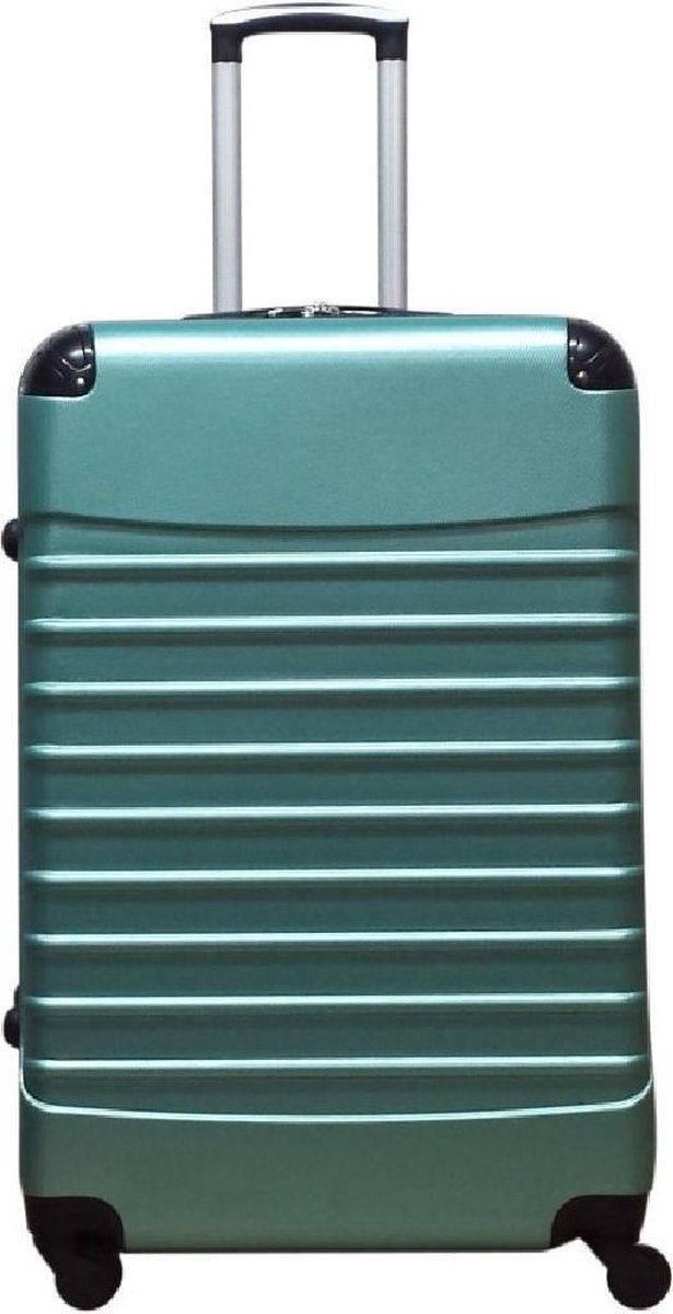 Koffer Vierkant Travelerz ABS - Licht groen XL