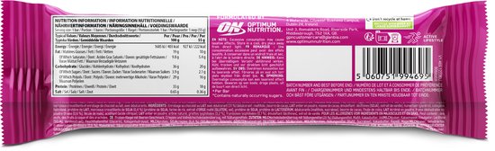 Optimum Nutrition Protein Crunch Bars - Crunchy Berry Proteine Repen - Vegetarisch - 12 Eiwitrepen (660 gram) van Merkloos — afbeelding 4