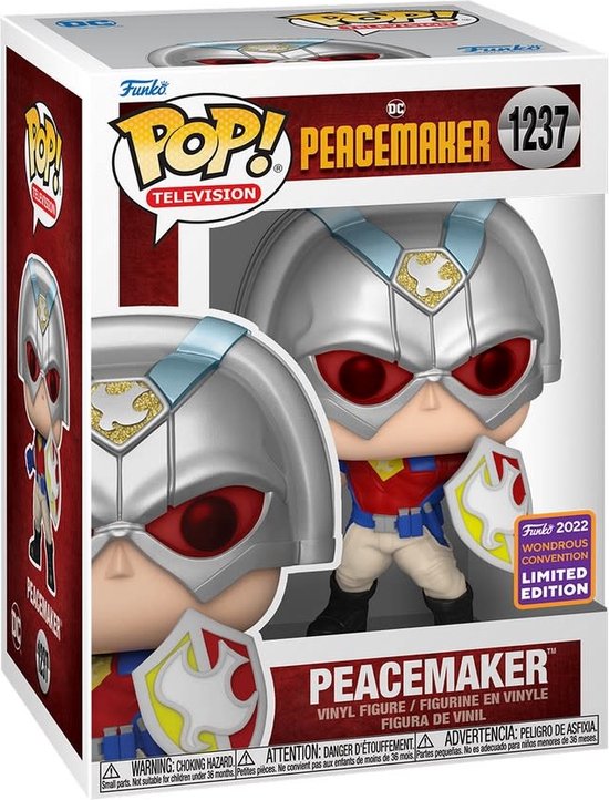 Funko Peacemaker - DC Comics POP! Peacemaker With Shield 9 cm Verzamelfiguur - Multicolours