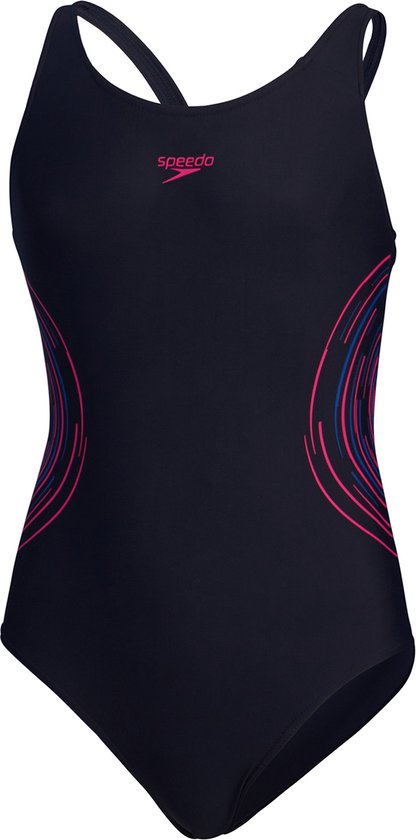 Foto: Speedo placement muscleback marine roze sportbadpak maat 152