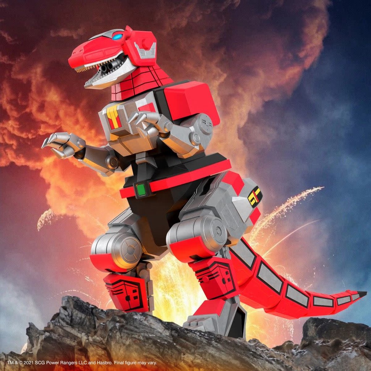 Mighty Morphin' Power Rangers: Ultimates Wave 1 - Tyrannosaurus Rex Dinozord 11 inch Action Figure