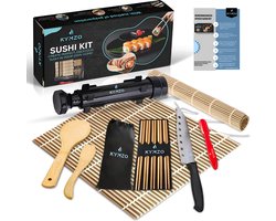 Kymzo Sushi Maker - XXL Sushi Set - Sushi Kit - Sushi Bazooka - 4 Paar Sushi Chopsticks - Cadeau - Inclusief Bereidingswijze