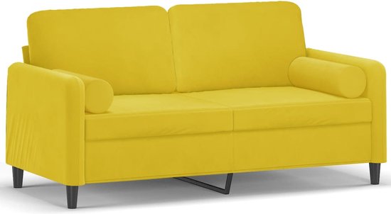 vidaXL-Tweezitsbank-met-sierkussens-140-cm-fluweel-geel