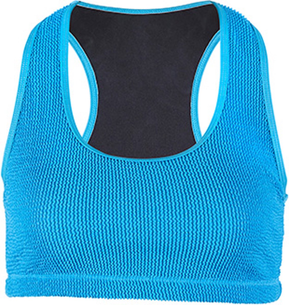Beco crinkle bikini topje - turquoise