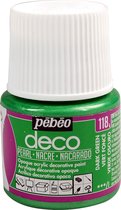 Verf donkergroen - acryl parelmoer - dekkend - 45 ml - déco - Pébéo