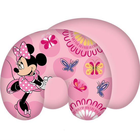 Disney Minnie Mouse Nekkussentje Vlinder - ca. 28 x 33 cm - Polyester