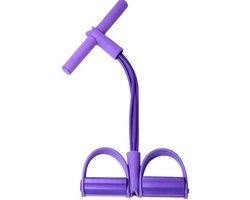 Fitness Weerstandsbanden | 4 Buizen Pedaal Enkel Trainer Rekbanden,Handvatten Met Bevestigd Touw, Sit-Up Trainingsapparatuur Voor Beginners, Vrouwen, Armen En Beentraining