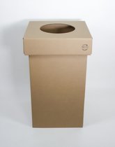 Prullenbak en carton 240L - Couvercle gris Kliko - Carton durable - Hobby Cardboard - KarTent