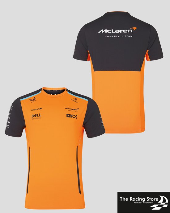 Mclaren Teamline Shirt Oranje 2024 XL - Lando Norris - Oscar Piastri van McLaren — afbeelding 3