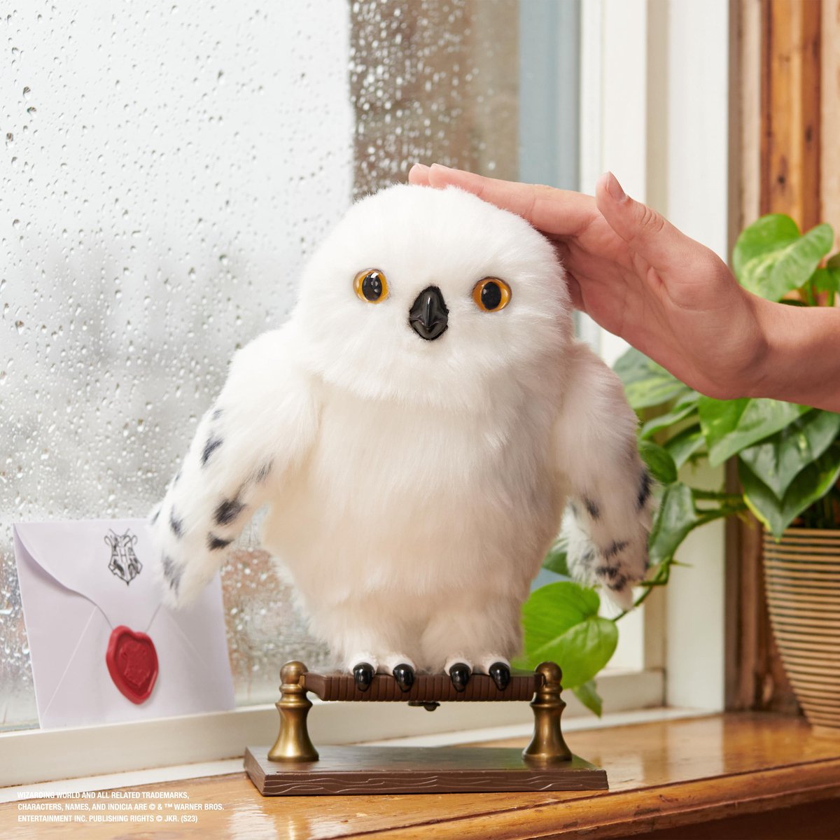 Harry Potter - Interactieve Uil Hedwig - 27cm - Met Geluiden en Bewegingen — afbeelding 7