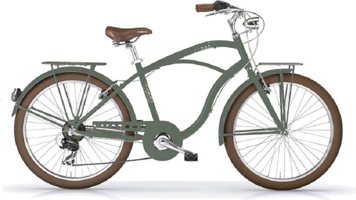 MBM MAUI CRUISER GENTS 26 INCH > 7 SPEED MATT GREEN