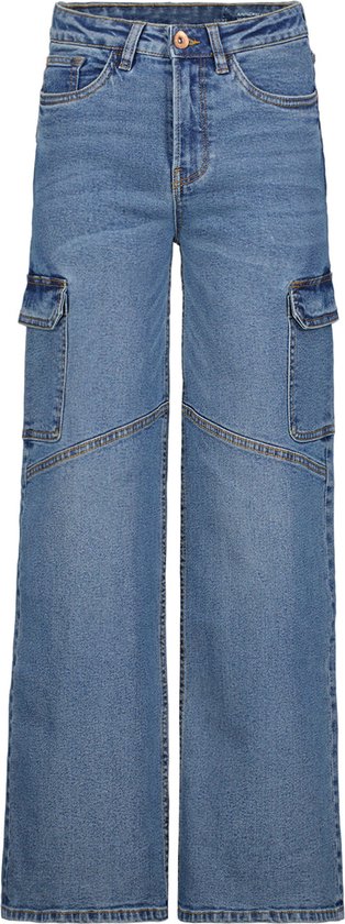 GARCIA PG32005 Meisjes Wide Fit Jeans Blauw - Maat 134