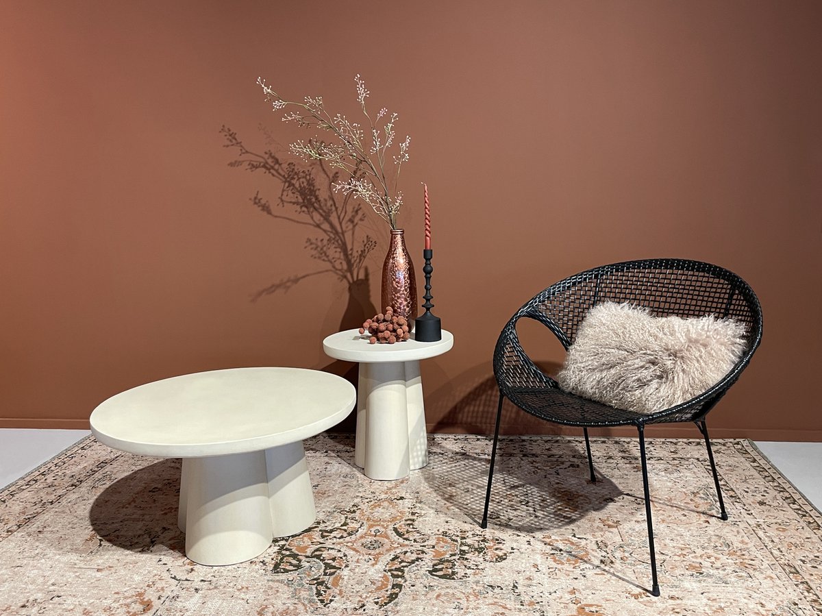 Brix Salontafel Brix Clubs Sandy 80cm - Beton / MDF Multicollour