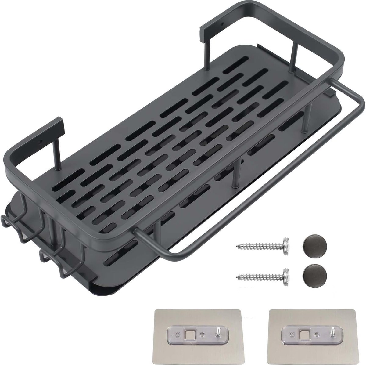 Afdruiphouder, spoelbakorganizer hangend, spoelborstelhouder, spoelorganizer keuken