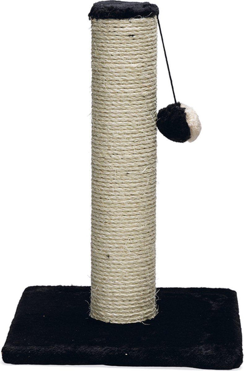 Beeztees Gina Mini - Krabpaal - Stof - Zwart - 30x30x45cm