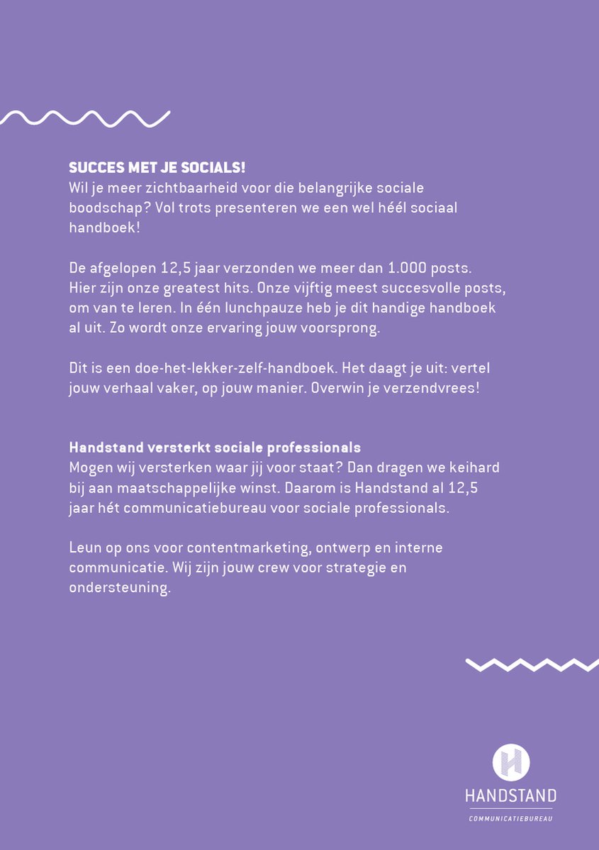 Succes Met Je Socials! - back cover