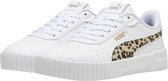 PUMA Carina 2.0 Animal Update Jr FALSE Sneakers - PUMA White-Putty-PUMA Gold - Maat 37.5