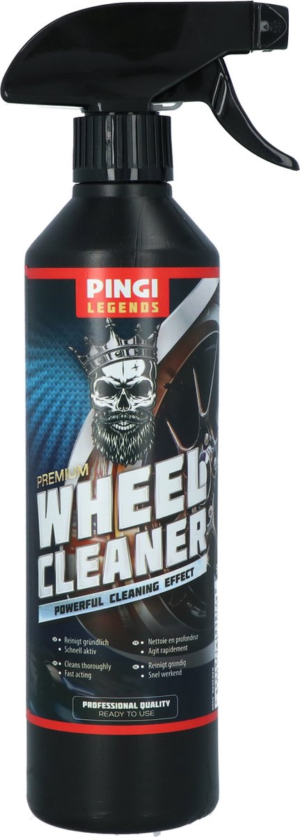 Pingi Legends Wheel Cleaner 500ml - Verwijdert remstof en vuil - Kleurverandering - Eenvoudig in gebruik