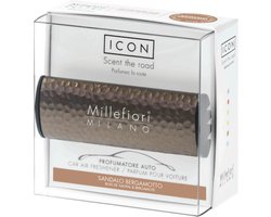 Millefiori Milano Icon Auto Luchtverfrisser Metal Sandalo Bergamotto 35 gr