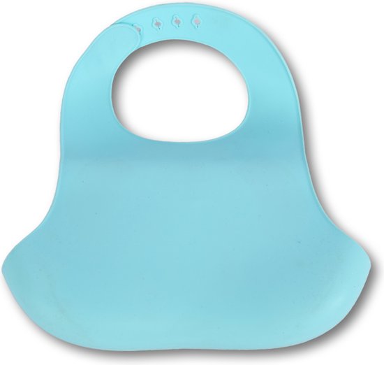 Silicone Slabbetje met Opvangbakje - Blauw Olifantenmotief Bib - BPA-vrij - 27cm x 23cm - Geschikt Voor Baby's Van 6 Maanden En Ouder van Merkloos — afbeelding 2