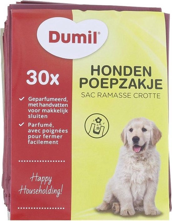 Hondenpoep zakjes | Poepzakjes | Geparfumeerd hondenpoepzakjes met handvatten |