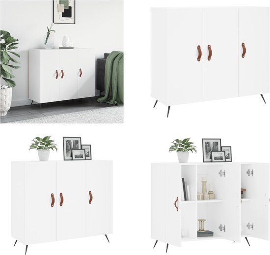 Dressoir met lade Zwart 66 x 34,5 x 87 cm Bewerkt hout