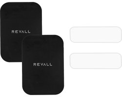 REVALL® Magnetische Platen - Telefoonhouders Auto - Metalen Platen - Gel Lijm Strips - Magneet Plaatjes - Accessories Set - Universeel
