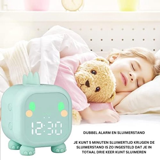 Wake up Light - Digitale Wekker Slaapkamer - Slaaptrainer Kinderen - Licht van Wake-up Light — afbeelding 3