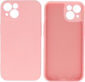 Hoesje Geschikt voor de iPhone 13 Mini - Fashion Color Backcover Telefoonhoesje - Roze