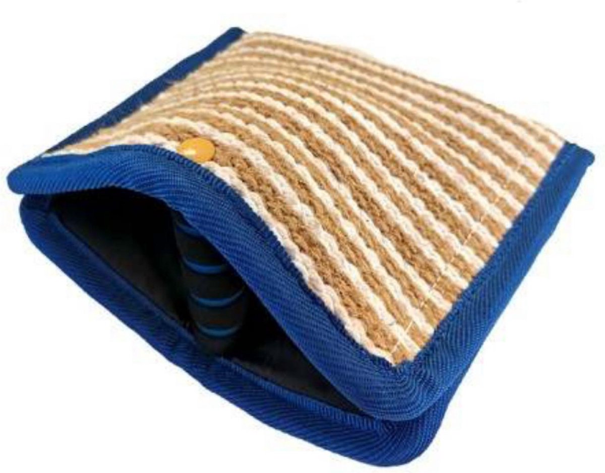 Bijtkussen hond Jute Klein Puppy 28x23cm - hondensport - KNPV - K9 - IGP - IPO - ringsport - Puppie - Blauw