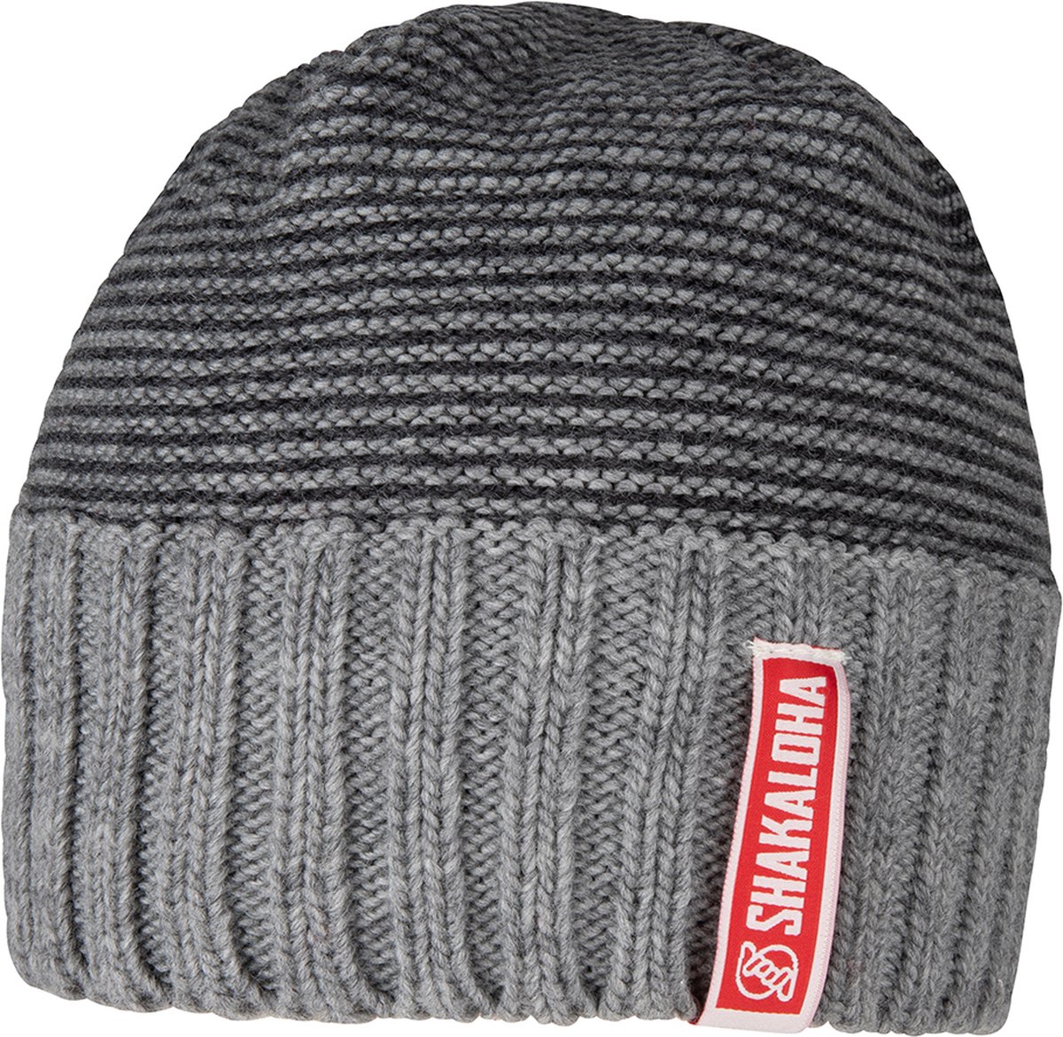 Shakaloha Gebreide Wollen Muts Heren & Dames Beanie Hat van merino wol zonder voering - Bottle Beanie Mrn Grey Unisex - One Size Wintermuts
