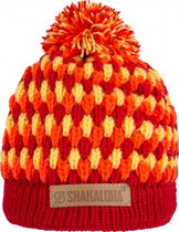 Shakaloha Gebreide Wollen Muts Heren & Dames Beanie Hat van schapenwol met polyester fleece voering - Boob Beanie Beige Unisex - One Size Wintermuts