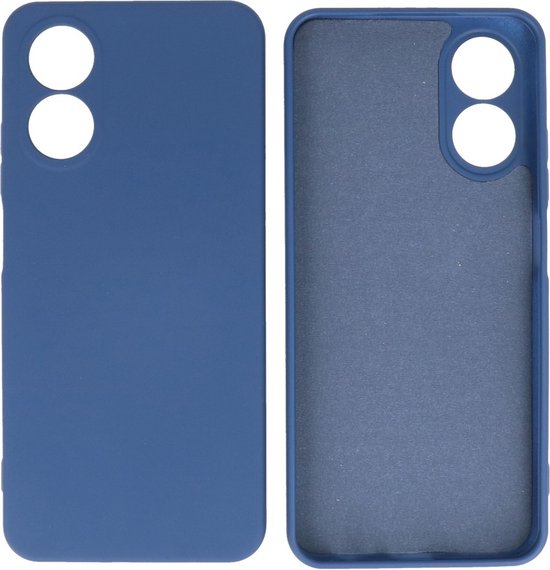 Fashion Backcover Telefoonhoesje - Color Hoesje - Geschikt voor de Oppo A38 - Navy