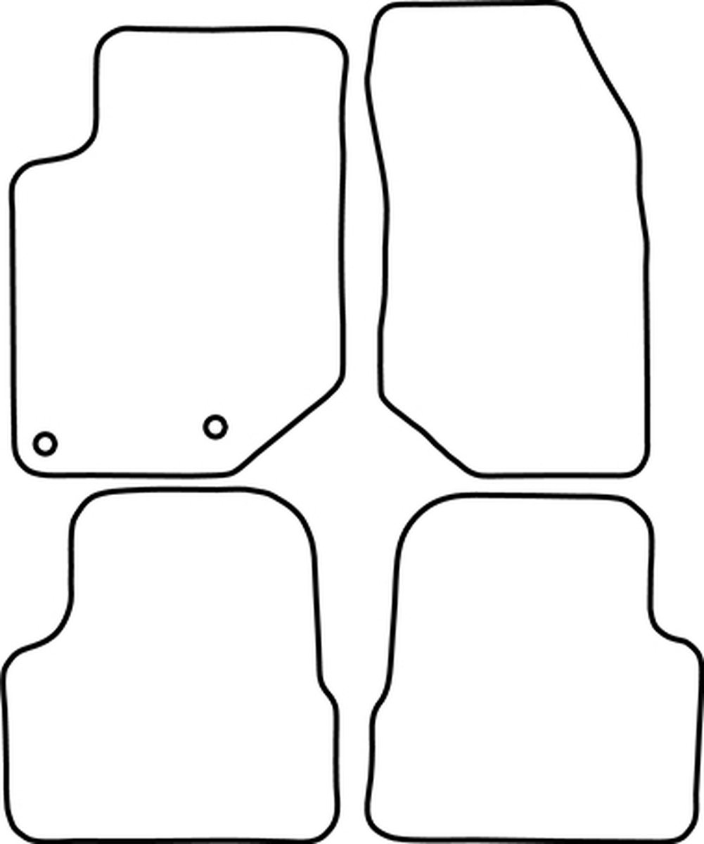Mattenset Opel Astra - G modellen