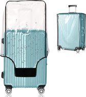 Kofferhoes - Koffer Beschermhoes - Round the World - Extra Large -Doorzichtige PVC-kofferhoes-28inch -waterdichte koffer-2pcs