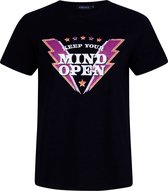 Ydence t-shirt "mind open" zwart L