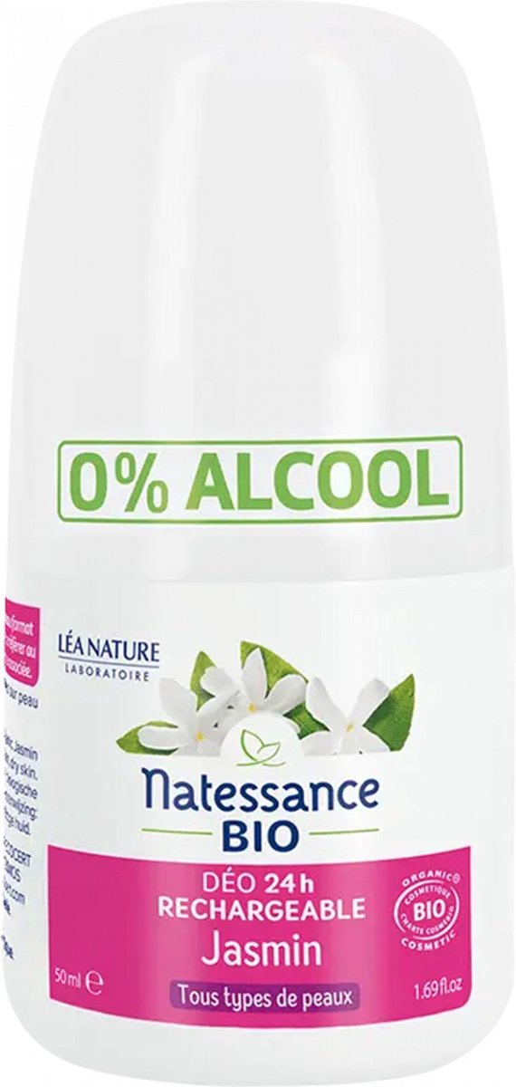 Natessance Déo 24H Jasmin Bio Oplaadbaar 50 ml