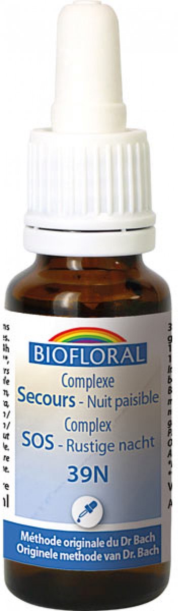 Goedkoopste Biofloral Bach Bloesem Remedies Kalmerende Nacht Complex N°39N Organic 20 ml