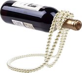 Ketting Wijnhouder - Decoratieve Wijnhouder - Wijnrek - Decoratieve wijnstandaard - Zwevende Wijnfleshouder - Wijn accessoires - Wijndecoratie - Zwevende wijnfles - Wit